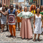 Com Lázaro Ramos, Dira Paes e tânia toko,