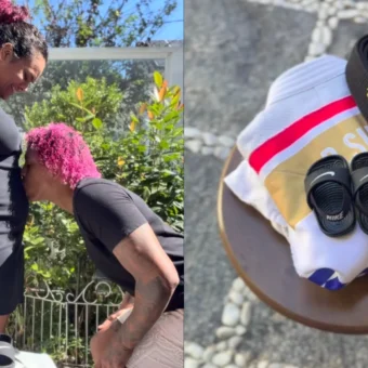 Rafaela Silva anuncia gravidez da esposa e celebra a chegada do primeiro filho: “A família está crescendo”
