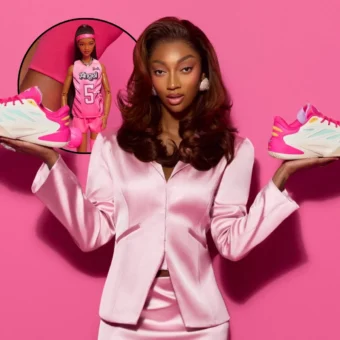 Angel Reese lança seu 1º tênis assinado em colaboração com Reebok e Barbie; veja detalhes