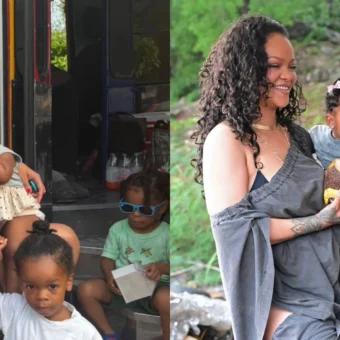 Rihanna leva os filhos para conhecer sabores de Barbados durante passeio pela ilha