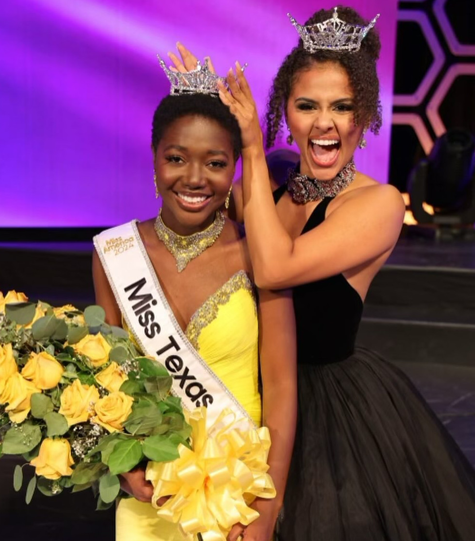 Annette Addo-Yobo se tornou a primeira imigrante e a primeira ganesa a ganhar o título de Miss Texas