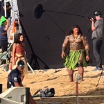 Live Action de ‘Moana’ tem primeiras fotos de bastidores vazadas com parte do elenco do filme